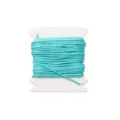 0.8mm No. 72 turquoise nylon jade thread wound on a white spool card for DIY jewelry making - #033 Peacock Blue / 5 Meters/Pack