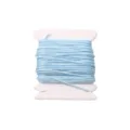 Premium 0.8mm light blue nylon cord spool for DIY jewelry braiding and beaded bracelets - #034 Light Blue / 5 Meters/Pack