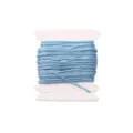 Premium light blue 0.8mm nylon jade cord for DIY jewelry making and braiding on a white bobbin - #057 Sky Blue / 5 Meters/Pack