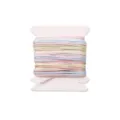 0.8mm No. 72 braided nylon cord in pastel rainbow colors for jewelry DIY projects - Gradient Dye #071 / 5 Meters/Pack