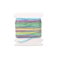 High-quality 0.8mm rainbow gradient nylon cord for DIY jewelry on white plastic spool - Gradient Dye #077 / 5 Meters/Pack