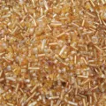 Assorted golden mixed glass beads and tube beads for DIY jewelry making accessories - 55# / 20g/Pack / Apricot