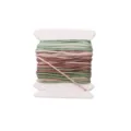 0.8mm variegated nylon jade thread spool for DIY jewelry making and bracelet braiding - Gradient Segment Dye #080 / 5 Meters/Pack