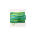 0.8mm variegated green and blue nylon jade thread for DIY handmade jewelry making - Gradient Variegated (#081) / 5 Meters/Card / Green Blue Gradient