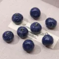 Colgantes de arándanos de resina realistas para hacer joyas y accesorios de collares. - Estilo de Lazo Colgante / 14x16mm (1 Pieza/Paquete) / Pequeño Arándano