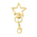 Yellow star-shaped lobster clasp keychain accessory for DIY bags and phone chains. - Yellow (2 Pieces/Pack)