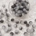 Perles en verre bicolore gris et blanc de 10mm avec effet craquelé pour bijoux DIY - 10mm / 10 Pièces/Paquet / Couleur 17 (Bicolore Gris-Blanc)