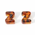 Tortoiseshell Acryl-Buchstabe Z Perlen für DIY-Schmuck und Handyketten - Buchstabe Z (BSD952)