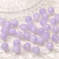 Perles en verre craquelé lavande 10mm pour la fabrication de bijoux DIY et bracelets - 10mm / 10 Pièces/Paquet / Couleur 29 (Lilas Bicolore Craquelé)