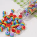 Vibrant rainbow striped resin round beads for DIY handmade bracelet jewelry accessories - 10mm Striped Round Beads, Hole 1mm, Purple Series, 25 Pcs/Pack