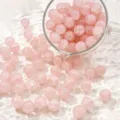 Perles de verre craquelées roses de 10mm pour la fabrication de bijoux DIY - 10mm / 10 Pièces/Paquet / Couleur 35 (ai-Rose Pâle)