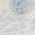 Perles rondes en verre bleu clair de 10 mm pour la création de bijoux et de bracelets DIY. - 10mm / 10 Pièces/Paquet / Couleur 37 (ai-Bleu Clair)