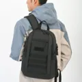 Durable black tactical outdoor backpack for hiking, camping, and trekking activities - Small / Black
