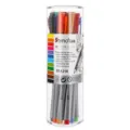 Professional 12-color art pen set with ergonomic triangular barrel for drawing and notes - Boxed (ST-1216) / Twelve Colors