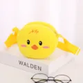 Simpatica borsa a tracolla in peluche a forma di pulcino per bambini - Anatra