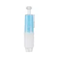 Minimalist blue and white click-type dot adhesive glue pen for scrapbooking, 6mm tip width - Press Type Tape Pen / Blue