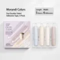 4er-Set Morandi-Farben Punktkleberoller in Stiftform, 5 m x 6 mm für präzises Basteln - 4er Set / Morandi Farbe