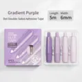 4er-Pack Punkt-Klebebandstifte in violettem Farbverlauf für Bastelarbeiten und Schule - 4er Set / Farbverlauf Lila