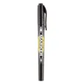 Black double-ended permanent marker pen with fine and broad tips - Single Black