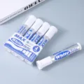 Professional permanent white marker pens 4-pack with 10mm brush tip for rock and glass - 4 Pieces Set / 4Pcs Set / White