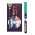 Styno set of 12 green waterproof permanent CD DVD markers with ultra-fine tips - 12Pcs/Box / Green