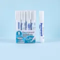 8-piece set of white waterproof oil-based permanent markers for rock painting and tires - Round Tip (ST6225-8)