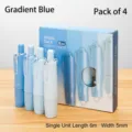4er-Pack Korrekturroller in Blau-Verlauf, 6m x 5mm, tragbar und geräuschloses Schreibzubehör - Druck-Korrekturband-Set / 4er Set / Verlauf Blau