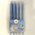 5-teiliges Set blaue Druckkugelschreiber mit weichem Schwammgriff und feiner ST-Spitze - 5er-Pack / 0.7mm / Schwarze Tinte (Sanftes Blau)