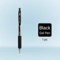 Professioneller schwarzer Druckkugelschreiber mit 0.7mm Minenstärke für Büro und Schule - 1 Stück / Schwarz