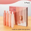 Set mit 4 Korrekturrollern in Rosa-Verlauf, je 6 m lang und 5 mm breit, in Verpackung - Druck-Korrekturband-Set / 4er Set / Verlauf Rosa