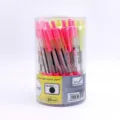 Pack de 50 bolígrafos retráctiles en 5 colores variados para la escuela y oficina - 50 Piezas/Paquete / Negro (BP-9019)