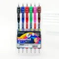 Set de 6 Bolígrafos de Gel Retráctiles 0.7mm Punta Fina Escritura Suave Bolígrafos de Colores - Juego de 6 Piezas