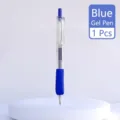 Bolígrafo de gel retráctil de tinta azul de 0,7 mm con agarre de goma para una escritura suave - 1 Pieza/Paquete / Azul