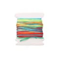 Multicolor 0.8mm high-density nylon jade thread cord for DIY bracelet jewelry weaving - #091 Gradient Segment Dye / 5 Meters/Pack