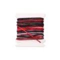 0.8mm multicolored red and black nylon thread on white bobbin for DIY jewelry crafts - #092 Gradient Segment Dye / 5 Meters/Pack