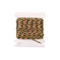 High-quality 0.8mm multi-colored nylon braided cord for DIY jewelry making on white spool - #096 Gradient Segment Dye / 5 Meters/Pack
