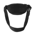 Versatile black nylon sports waist bag with adjustable strap and buckle - 33*16*8 / Black