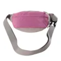 Sporty pink and gray grid waist bag for cycling and outdoor activities - 33*16*8 / Purple
