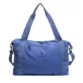 Blauwe reistas duffle, lichte casual sporttas, grote schouderbagage tas voor dames. - Eén maat / Blauw
