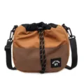 Bolso bandolera de nailon de estilo japonés informal en marrón para uso diario - Talla única / Marrón