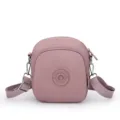 Borsa a tracolla leggera in nylon rosa antico con tracolla regolabile da donna - Taglia unica / Rosa intenso