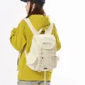 Leichter cremefarbener Outdoor-Wanderrucksack für Trekking und Reisen mit großem Volumen - Einheitsgröße / Weiß