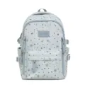 Zaino scolastico azzurro stile fresco con motivi a stelle e grande capacità interna - Zaino senza ciondolo / Blu