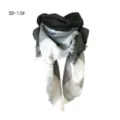 Imitation cashmere plaid square scarf in black and grey check pattern - Dark Gray Plaid (SD-13#) / 140x140x210CM