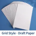 Grid style scratch paper for students and professional drafting. - Small Grid Style (18K) / 1本装