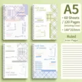 Σημειωματάριο σπιράλ A5 Grid Art με 120 οριζόντιες γραμμές για σπουδές και για ημερολόγιο - A5 Σειρά Τέχνης Πλέγματος / 1本装