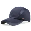 Professionelle atmungsaktive dunkelblaue schnelltrocknende Sport-Baseballkappe mit Mesh - Verstellbar / Marineblau