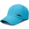 Atmungsaktive, schnell trocknende Mesh-Baseballkappe in Hellblau für Outdoor-Sportarten - Verstellbar / Netz-Stil Seeblau