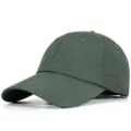 Professional quick-dry breathable army green blank baseball cap for large head sizes - Standard Size M(56-60) / 8cm Brim / Army Green