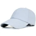 Plain light blue quick-dry breathable baseball cap for outdoor sun protection - Standard Size M(56-60) / 8cm Brim / Gray